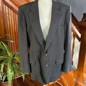 Buberrys Vintage Pin Striped Gray Blazer Sz 44?